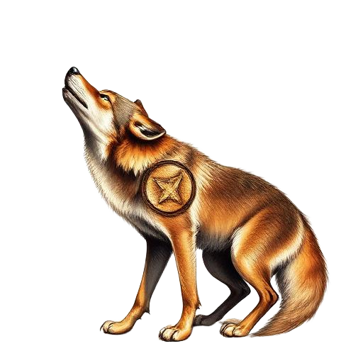 Coyote — primal totem illustration