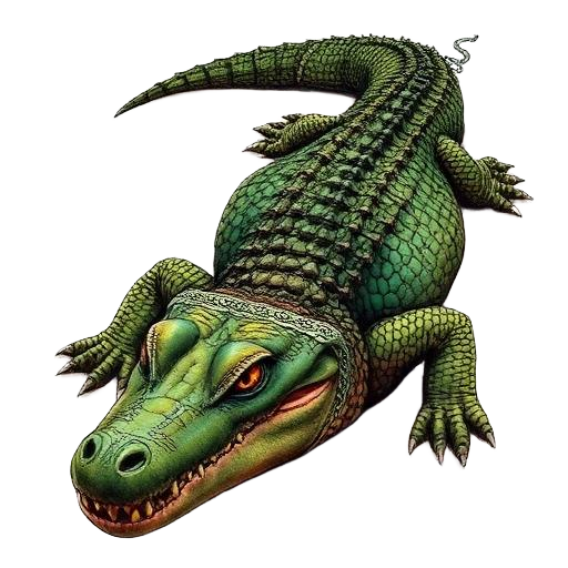 Crocodile — primal totem illustration