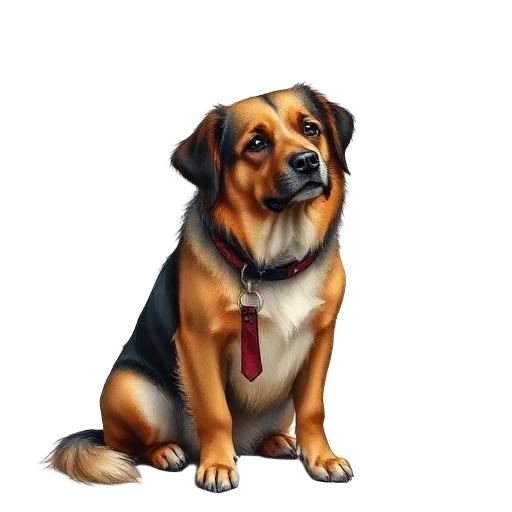 Dog — primal totem illustration