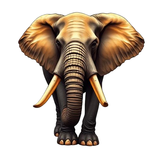 Elephant — primal totem illustration