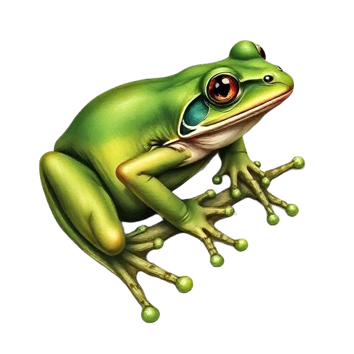 Frog — primal totem illustration