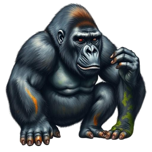 Gorilla — primal totem illustration