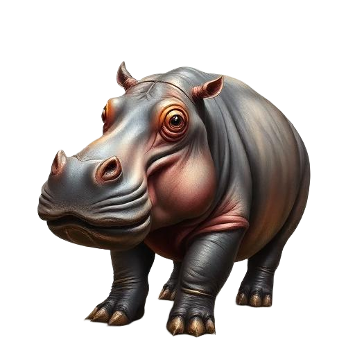 Hippopotamus — primal totem illustration