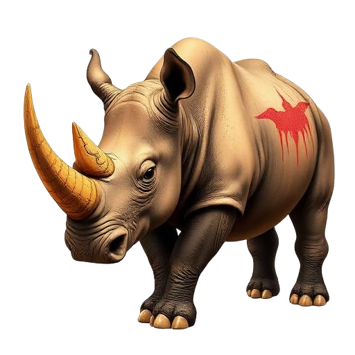 Rhinoceros — primal totem illustration