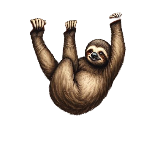 Sloth — primal totem illustration