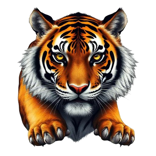 Tiger — primal totem illustration